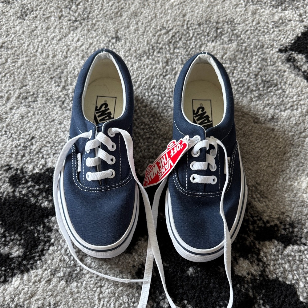 Vans Kids Dark Blue Canvas Sneakers